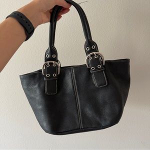 Black y2k buckle detail purse
